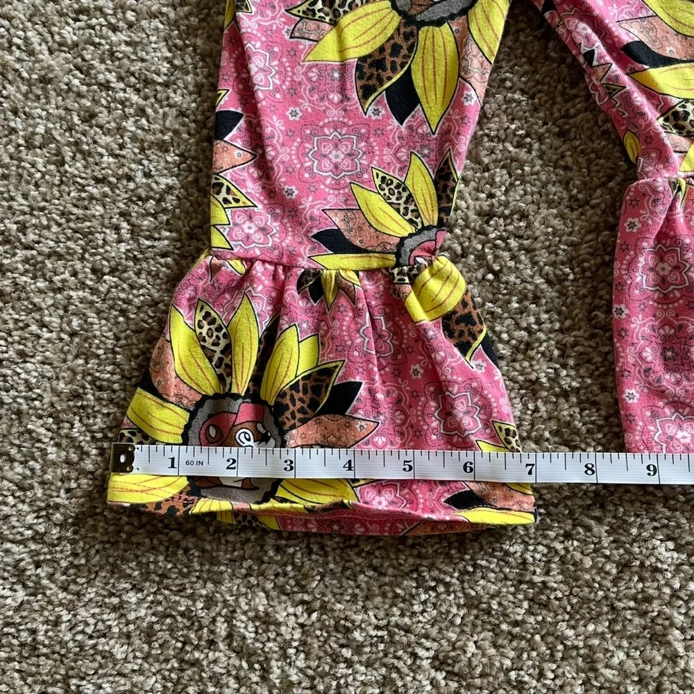Buc-ee's Bell Bottom Pants Toddler Girls 2T Pink - Picture 8 of 8